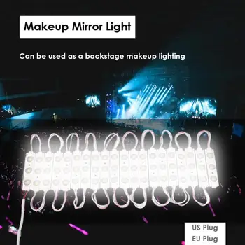 60 LED Lemputė Tuštybės Makiažo Veidrodėliai Žibintai P67 Pritemdomi Odininkas Kosmetikos Lempos Lova sudaro Stalas Apšvietimo Lempų Apdaila