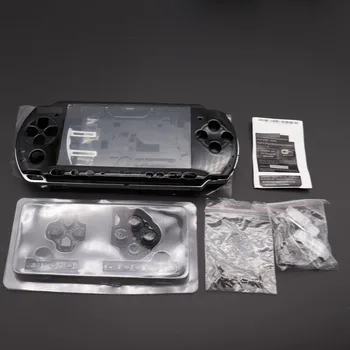 Už PSP3000 PSP 3000 Žaidimų Konsolės pakeitimo pilnas korpusas su lukštais padengti atveju su mygtukų rinkinys