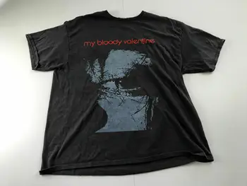 My Bloody Valentine Derliaus 1992 Kelionių Atspausdinti Juodos spalvos vyriški 4Xl Marškinėliai K853