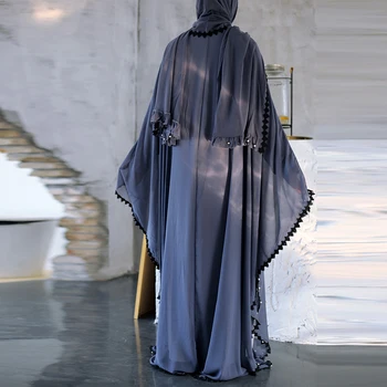 Ramadanas Eid Mubarakas Drugelis Abaja Kimono Dubajus Kaftan Hijab Musulmonų Suknelė Turkijos Islamo Drabužių Abayas Moterų Caftan Omanas