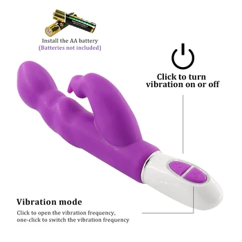 EXVOID Suaugusiems Triušis Vibratoriai Klitorio Stimuliacija AV Stick G-spot Massager Dildo Vibratorius, Sekso Žaislai Moterims, Silikono