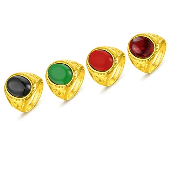 Raudona/žalia atidarymo lašėti alyva, modeliavimo pobūdį akmens žiedas, moterų, vyrų žiedas nėra prarastas apkalos aukso papuošalų didmeninė