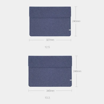 Originalus Xiaomi oro 12.5 13.3 colių Nešiojamas Rankovėmis krepšiai PU Odos atveju Macbook Air pro 11 12 naujų 