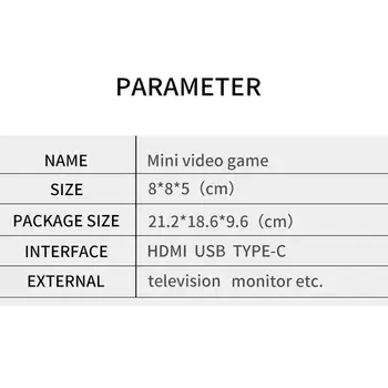 Žaidimų Valdiklis Belaidžio Retro Mini Žaidimų Konsolės Built-in 1500 Įvairių Žaidimų Garsiakalbis 4K HD Gamepad Klasikinių Vaizdo Žaidimų Konsolės