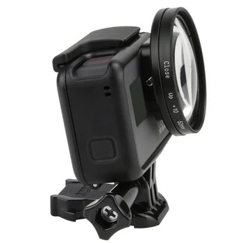 52mm didinamasis stiklas 10x Priartinimas Makro Arti Objektyvas GoPro Hero 5 6 Black Veiksmo Kamera Aksesuaras Eiti Pro Hero5