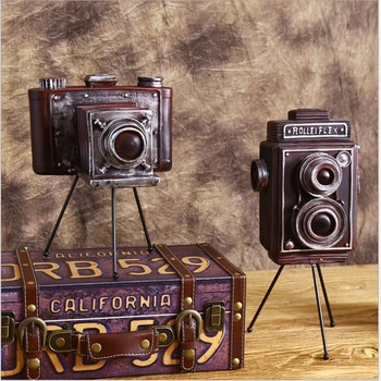 VILEAD 24cm 33cm Dervos Fotoaparato Modelis Figūrėlės Vintage Parduotuvė Langų Dekoravimo Studija, Fotografijos Rekvizitai Namų Puošybai Hogar Dovana