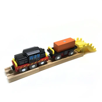 Mediniai iškėlimas krano krovininis laivas siužetą traukinio brio sekti vaikams sekti serijos žaislas priedai