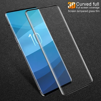 Imak 3D Cuverd Grūdintas Stiklas Samsung Galaxy S20 Ultra S10 Plus E S10e S10plus S10+ 9H Screen Protector S20+ S9 Plus Filmas