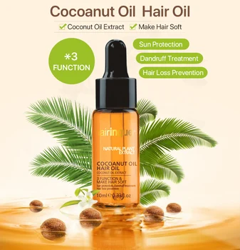 Lengvas, skirtas Šampūnas & Kondicionierius & Kokoso Plaukų Aliejus Anti UV Drėkinantis Plaukų Produktai nuo Pleiskanų Gydymo Plaukų Dovanų Rinkinys Sulfate Free