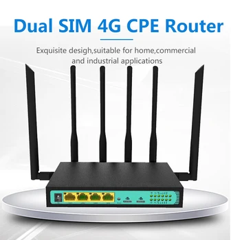 Atrakinta Zbt Wireless Router Dual Sim 4g Maršrutizatorius Su Sim Ir Išorės Antenos, 4g Wi-fi 