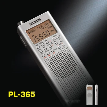 Originalus TECSUN PL365 FM AM MW, SW LW DSP Imtuvas PASAULIO JUOSTA Trumpųjų RADIJO Skaitmeninis Demoduliavimo Stereo Radijas, Pilkos Spalvos I3-002