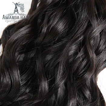 Amanda Brazilijos Vandens Banga 1 Vnt Žmogaus Plaukų Ryšulių Virgin Plaukai 10-28