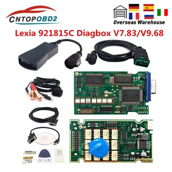 Lexia 3 PP2000 Visą Chip Diagbox V7.83 Fireware 921815C lexia3 V48/V25 Automobilių Diagnostikos Įrankį, Skirtą Citroen/Peugeot OBD2 Kodo Skaitytuvas