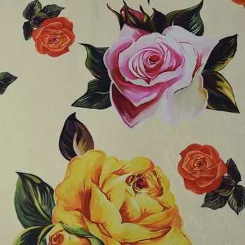 Karšto pardavimo Kinų rožė skaitmeninės tapybos žakardo gobelenas audinio satino suknelė tissu as metrų tissus šviesus audinys 
