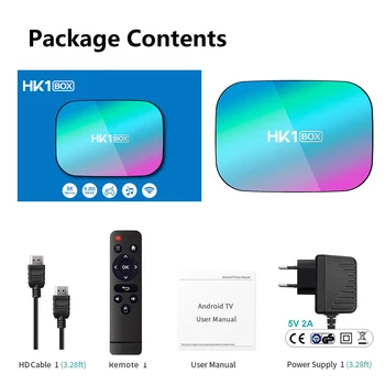 HK1 LAUKE 8K Max 4GB 128GB TV Box Amlogic S905X3 Android 9.0 Smart TV BOX 4K 1000M Dual Wifi 