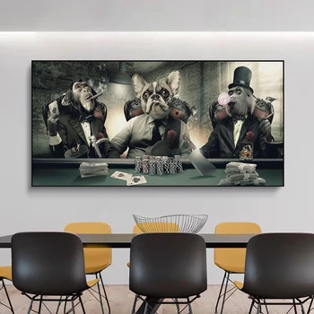 Šiuolaikinio Abstraktaus Dūmų Akinius Muzika Hip-Hop Beždžionė Plakatų ir grafikos Paveikslai Tapyba Spausdinti Sienos Meno Kambarį Namų Dekoro