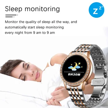 LIGE Naujas Smart Watch Moterų Kraujo Spaudimas, Širdies ritmo Monitorius Sporto Smart riešo Juostos Fitness tracker Smartwatch Reloj inteligente