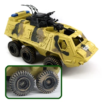Didelis Kolekcines 6 Ratų Tankai ir šarvuočiai, smėlio spalvos kamufliažas Diecast Bakas Modelis Vaikams, Žaislų, Dovanų