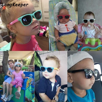 Vaikai, Vaikai, Poliarizuota Akiniai nuo saulės Berniukai Mergaitė Kūdikių Neperleidžiama Silikono Saugos Saulės Akiniai UV400 Akiniai Vaikas Atspalvių Oculos