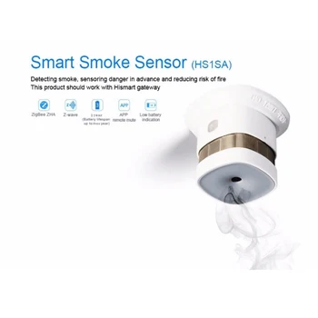 HAOZEE Smart Home Zigbee Bevielio ryšio Smart Anti-priešgaisrinės Signalizacijos, Dūmų Jutiklis, Dūmų jutiklis Maitinimas baterijomis 4pcs/daug