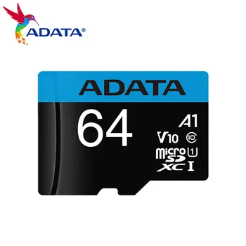ADATA Micro SD Kortelę 16GB 32GB Didelės Spartos V10 Atminties Kortelės A1 64GB 128GB 256 GB Klasės 10 U1 UHS-I Microsd TF Kortelė