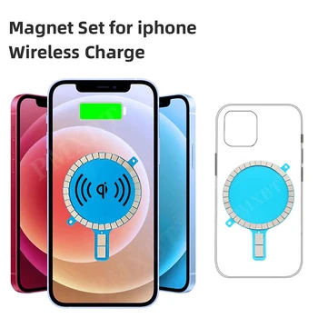 Saugus IPhone 12 Pro Max Belaidžio Įkrovimo Magnetas 12 Mini 11 XS XR Xiaomi 