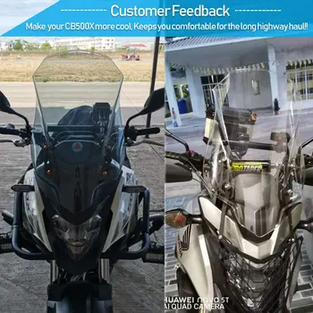 Motociklo Priekinio stiklo priekinio, galinio Stiklo pertvara nuo Vėjo Skydelis Honda CB500X 2016 17 2018 2019 2020 2021 CB 500 X CB 500X Priedai