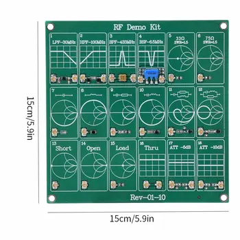 RF Demo Kit NanoVNA Filtras Attenuator VNA RF Bandymo Valdybos Rinkinys Modulis Breadboard Vektoriaus Tinklo Analizatorius Mokinys Įrankis GRAŽUS Naujas