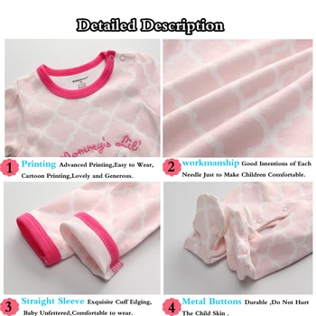 Vasaros baby girl drabužiai 2020 Naujas gimęs kūdikis žiemos romper kūdikių medvilnės katytė drabužius ilgomis rankovėmis Jumpsuits Kūdikių Pižama