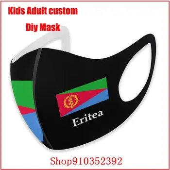 Eritrėja Vėliava Ir Pavadinimas Mielas veido kaukė mados mascarillas con filtro estampadas Ne anti-virus Medvilnės Veido, Burnos Kaukę