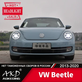 Galvos Lempa Automobilį VW Beetle 2013-2020 m. new beetle Žibintai Rūko Žibintai Dienos Veikia Šviesos DRL H7 LED Bi Xenon Lemputės Automobilių Priedų