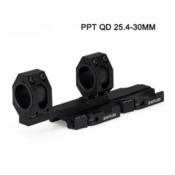 PPT QD monokliai mount Taktinis dual žiedai 25.4 30mm 35mm Picatinny Rail mount QD išmontavimo dobble žiedas medžioklės šautuvas taikymo sritis mount