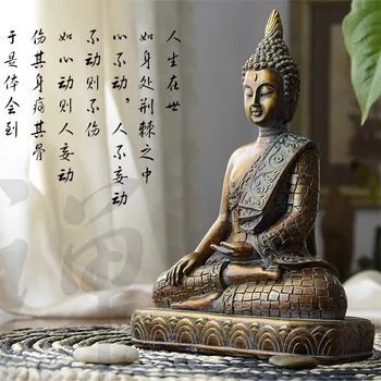 Strongwell Dervos Imitacija Vario Budizmas Bodhisatvos Sakyamuni Budos Statula Budos Skulptūra Budos Galva Dervos Amatų Dekoras