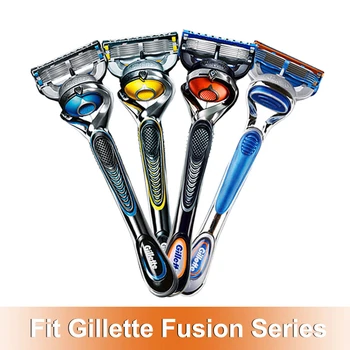 Skutimosi Skustuvų Peiliukai Kasetės Vyrų 5 Sluoksnių Nerūdijančio Plieno Keičiami Peiliukai Tinka Gillette Fusion 5 Proglide Proshield