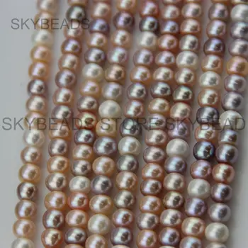 Geros Kokybės Gerą Blizgesį Natūralios Baltos spalvos Gėlavandenių Perlų 7-8mm Prarasti Mabe Karoliukai Vestuvių Nuotakos Perlų Papuošalai Priėmimo