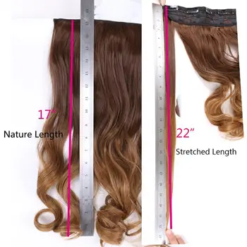 Įrašo Plaukų 22 Colių Tiesiai Storio Hairpiece Įrašus Sintetinių Plaukų priauginimas Plaukų Gabalus Moterims 5 Įrašai