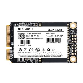 NINJACASE mSATA SSD 128gb 256 gb 512 GB mSATA SSD 1tb talpos 2TB HDD kompiuteris 3X5 Vidaus Kietojo kietasis Diskas laptop