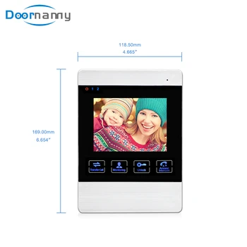 Doornanny Doorbell Vaizdo Domofonas Namuose Butas Vaizdo Akį Su Naktinio Matymo Funkcija Bell Durų Kamera Ir Monitoringas