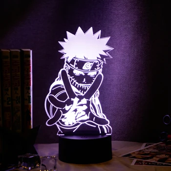 3d Naktį Lempos Japonų Anime Naruto Pav Vaikams, Miegamojo Puošimas Led Nakties Šviesos naktinė lempa Geriausia Gimtadienio Dovana Vaikui Lovos