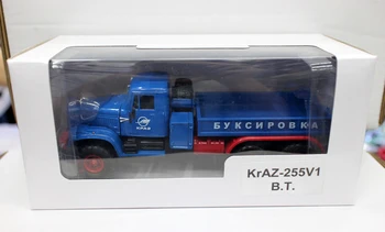 Kolekcines Diecast Žaislo Modelis Dovana, 1:43 Mastelis Sovietų Sąjungos ir rusijos KRAZ 255V1 Sunkvežimių Transportuotojo Transporto priemonės Modelio Apdaila