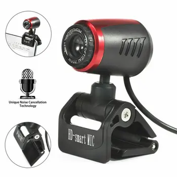 Webcam USB High Definition Kamera, Web Cam 360 Laipsnių MIC Clip-on 