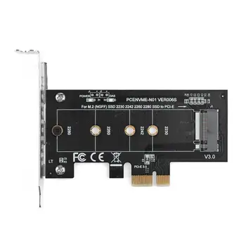 Karšto PCI-E 3.0 x4 M. 2 NGFF M Rakto Lizdas Adapteris Keitiklis ir Žemo Profilio Laikiklis, skirtas 