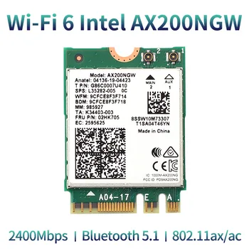 3000Mbps Intel AX200 Wifi 6 mobiliojo ryšio Kortelę 
