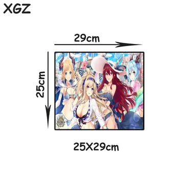 XGZ anime pelės mygtukai Seksuali Mergina Žaidimas Pelės Mygtukai Juoda užraktas kraštas kompiuterio užsakymą lentelė kilimėlis greitis gumos anti slip, tinka lol
