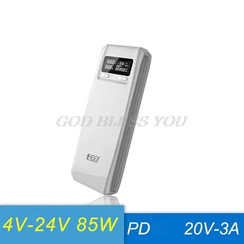 (Ne Baterija) QD188-PD Dual USB KS 3.0 + C Tipo PD DC Išėjimo 8x 18650 Baterijas 