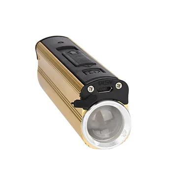 USB Įkrovimo Mažas LED Blykstė su Rūkymu Lengvesni 3 Rūšių Kišenėje EDC LED Žibintuvėlis Lampe Pen Šviesos Galia Banko Funkcija