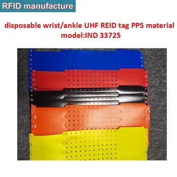Impinj Monza R6 chip UHF RFID Apyrankės pgs Vandeniui kulkšnies apyrankės žymeklį Maratono lenktynes prieigos kontrolės ligoninės personalu