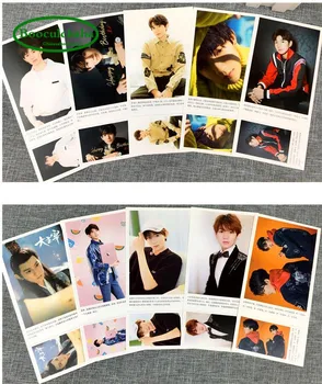 200 vnt TFBOYS Wang Junkai, Yang Yi Qian Xi, Wang Yuan atvirukai vaizdą Kinijos dainininkas foto kortelės, lipdukai