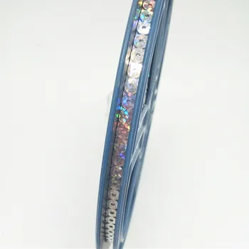 12pcs Ilgis 95meters PET blizgučiai iš daugelio spalvų spangle china ritės CD su 5mm Blizgučiai blizgančiais siuvinėjimo