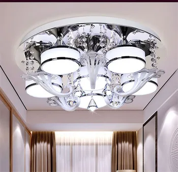Aukštos kokybės Naujas punktas išgalvotas lubų šviesos diodų (LED Kristalų lubų lempa modernios lempos kambarį Kristalų apšvietimo